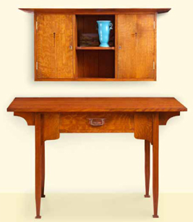 Arts and Crafts Desk and Wall Cabinet (Digital Plan)