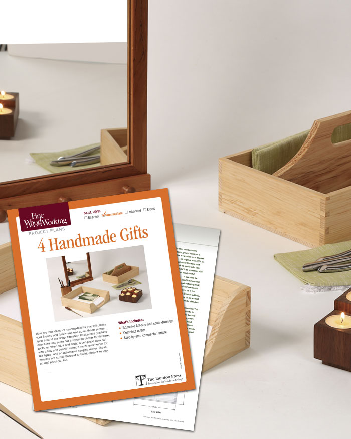 Fine Woodworking 4 Handmade Gifts (Digital Project Plan)