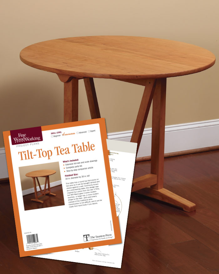 Tilt-Top Tea Table (Digital Plan)