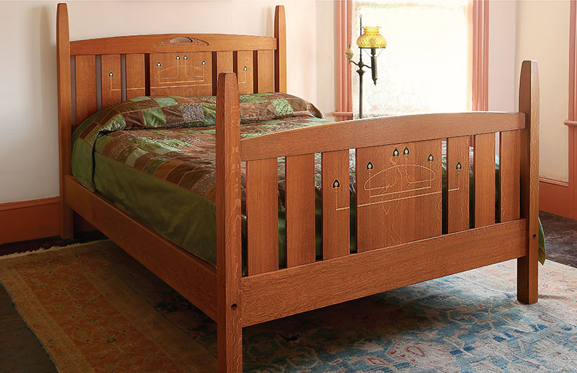 Fine Woodworking's Stickley-Inspired Bed Plan (Digital Project Plan)
