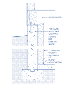 Basement Remodeling Construction Detail Package (Digital Project Plan)