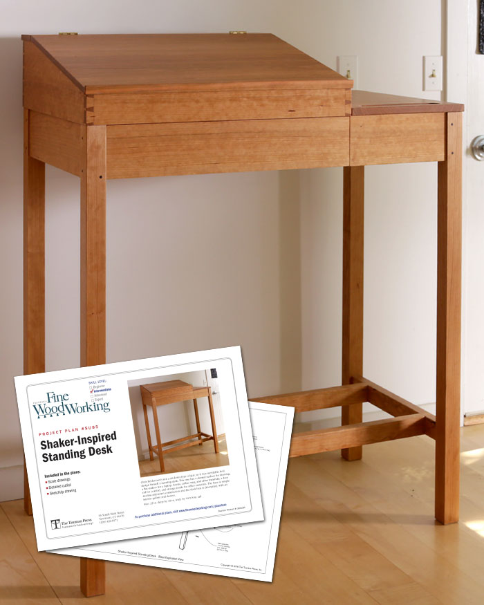 Shaker-Inspired Standing Desk (Digital Plan)